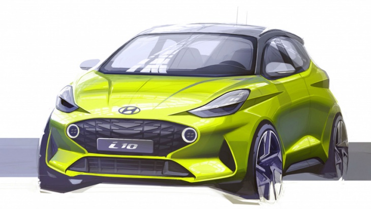 android, hyundai releases sub-compact sketch of frankfurt reveal