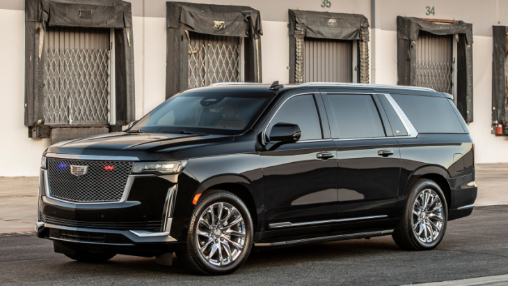 this armored escalade looks like a caddy, protects like a tank