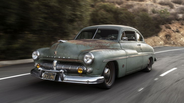 icon just built a tesla powered 1949 mercury coupe