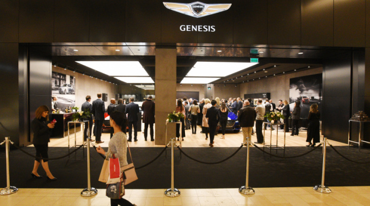 genesis open sales boutique inside mall