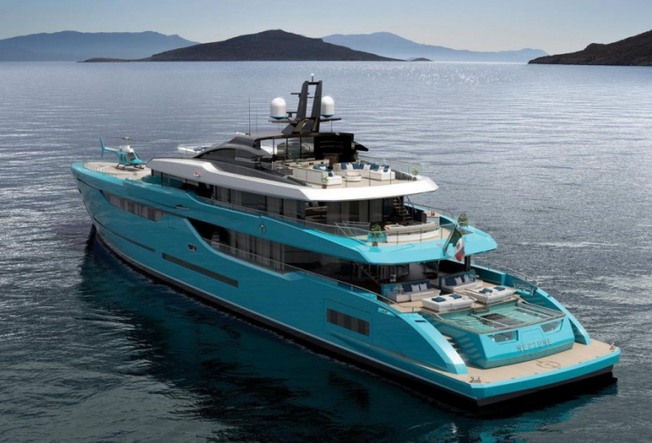 213-foot project neptune superyacht slices through the waves like a torpedo