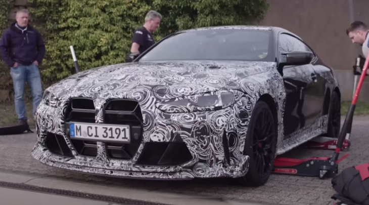 bmw m4 csl teased ahead of reveal