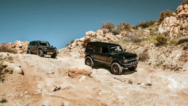 on the trail explores eliot mine trail on 2 broncos and a jeep wrangler