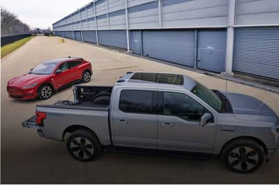 the ford f-150 lightning pickup truck brings reverse charging to cars