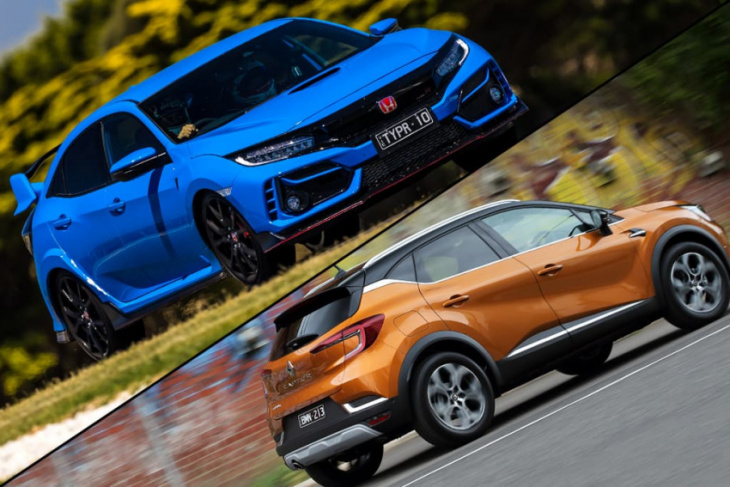 beauty and the geek comparison: honda civic type r v renault captur