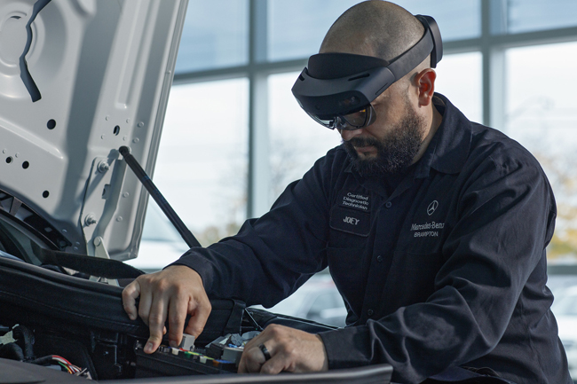 microsoft, mercedes-benz canada to use augmented reality in service operations