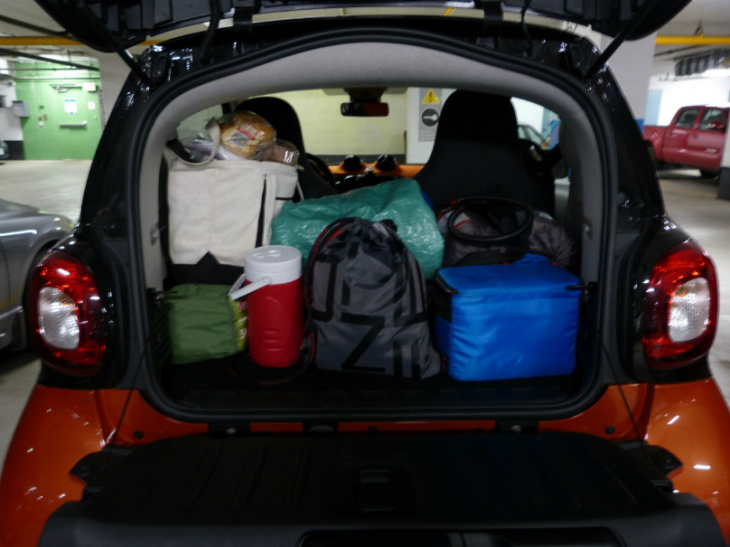 smart fortwo on a camping trip? why not?