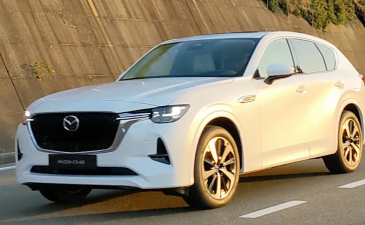 mazda cx-60 spotted in full, rwd-based platform with inline-6 power