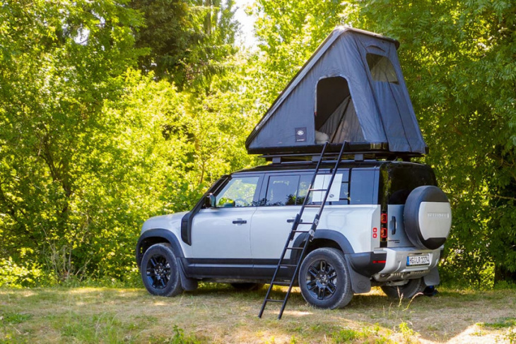 new land rover defender 110 gets roof tent option