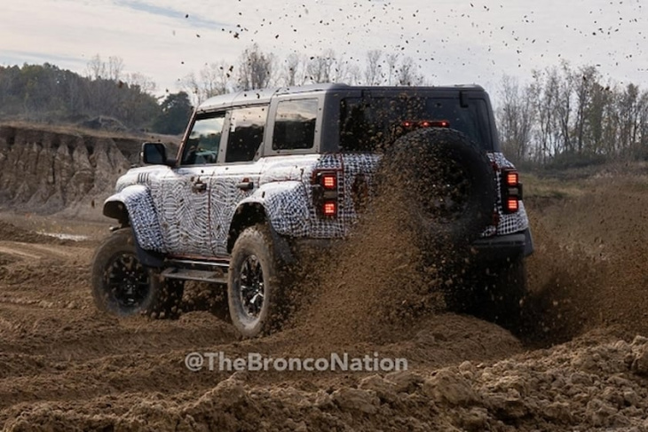 the ford bronco raptor will look down at the jeep wrangler