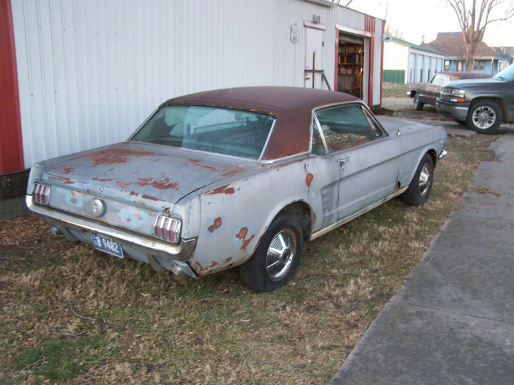 1966 ford mustang hopes a few rust holes won’t scare you away, mysterious engine