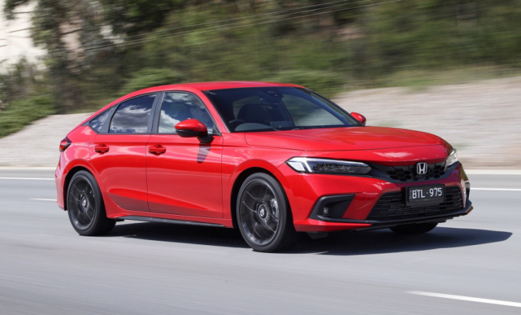 all-new 2022 honda civic on sale in australia from $47,200