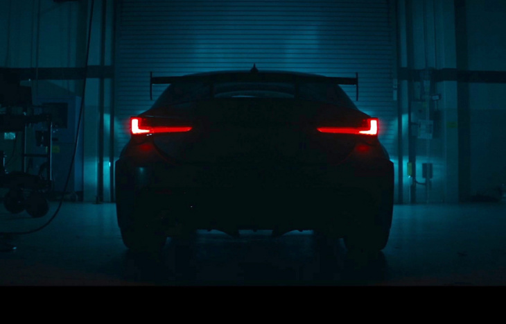 lexus rc f track edition previewed again, shows fat rear wing