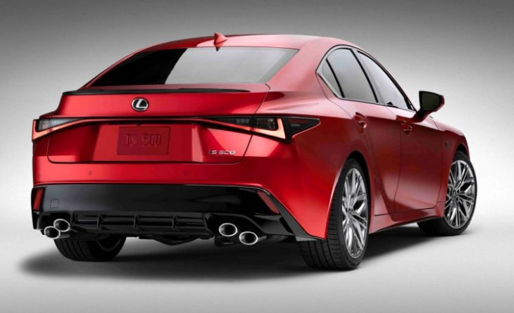 2022 lexus is 500 f sport performance v8 sedan revealed