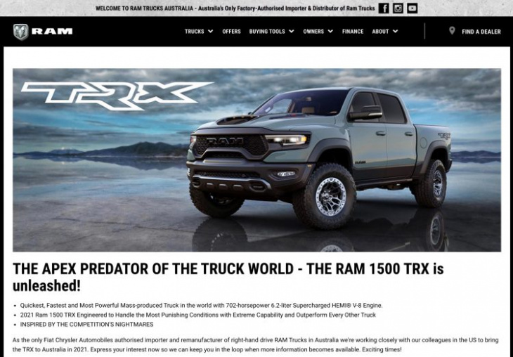 2021 ram 1500 trx ‘hellcat’ confirmed for australia, to arrive later this year