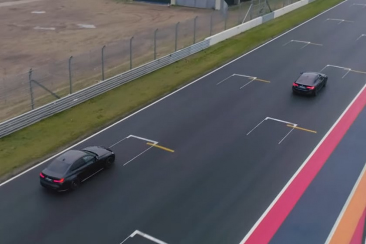 watch a bmw m3 competition get humiliated by an i4 m50