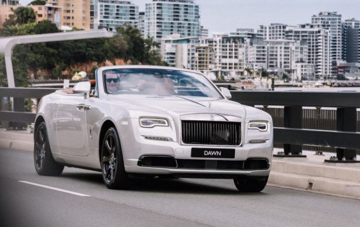 rolls-royce dawn silver bullet lands in australia, only 1 in the country
