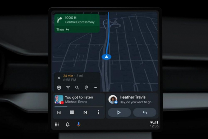 android, android auto update coming mid-year with split-screen layout