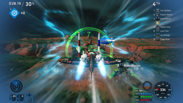 wing breakers is a combat air racer with a weird twist