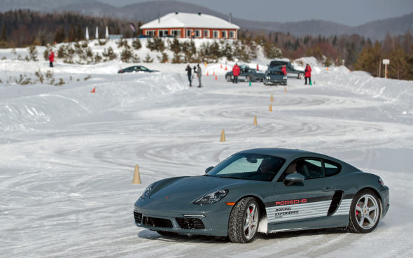at porsche camp4 winter driving is all about control