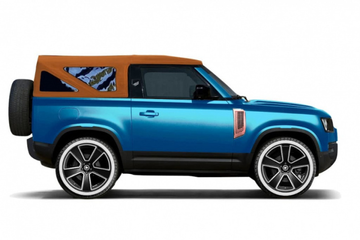 unofficial land rover defender convertible on way