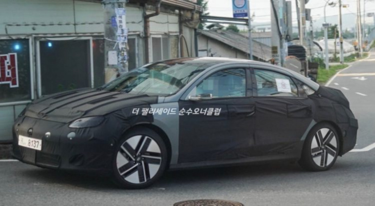hyundai ioniq 6 prototype spotted with production body