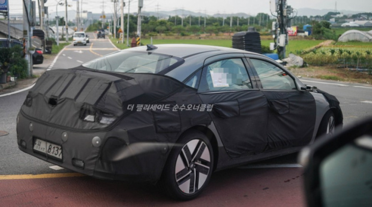 hyundai ioniq 6 prototype spotted with production body