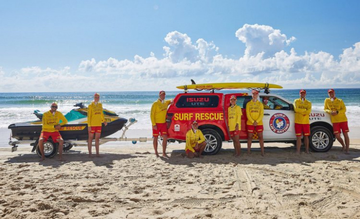 isuzu ute teams up with surf life saving australia