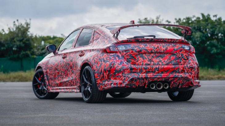 2022 honda civic type r prototype spotted, finally sounds good (video)