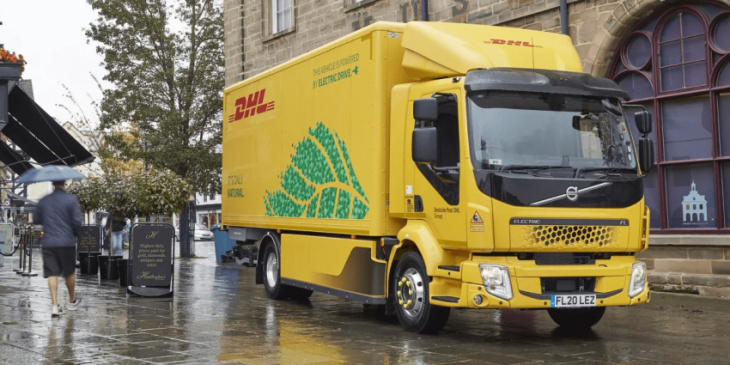 dhl orders more electric trucks from volvo