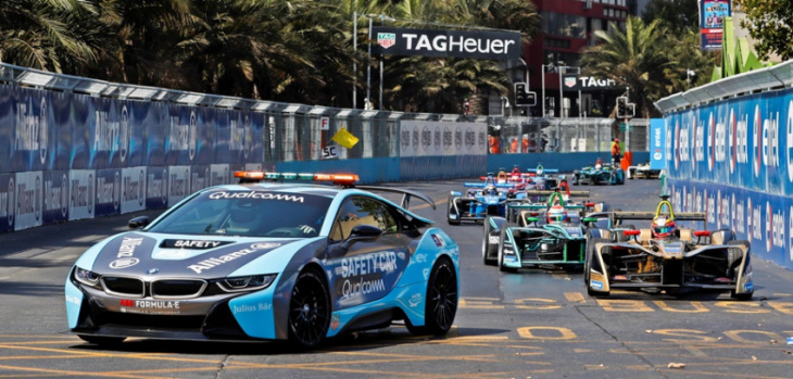 porsche taycan plays important role in formula e as official safety car