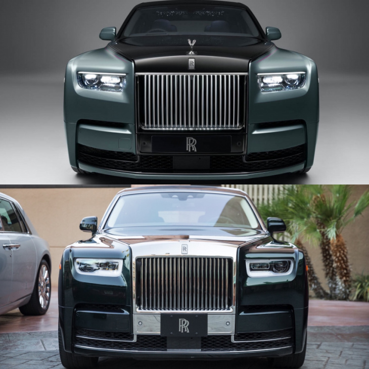 photo comparison: rolls-royce phantom facelift vs pre-facelift
