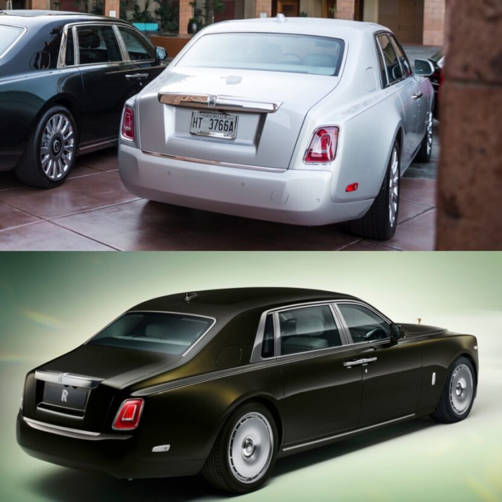 photo comparison: rolls-royce phantom facelift vs pre-facelift