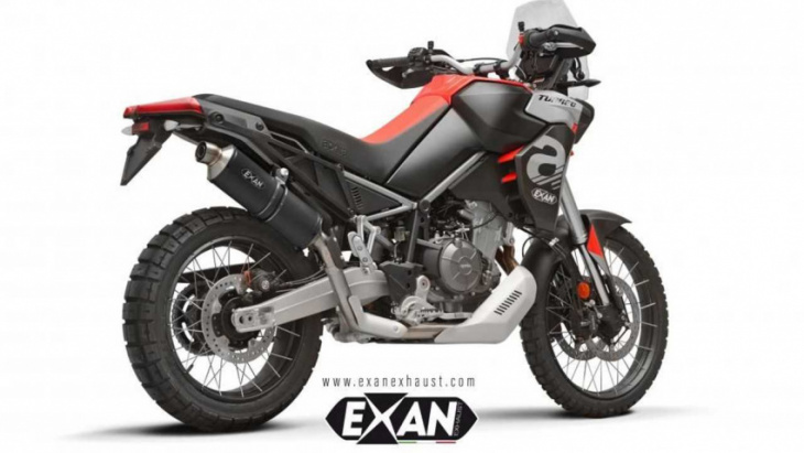 exan releases two exhaust options for the aprilia tuareg 660