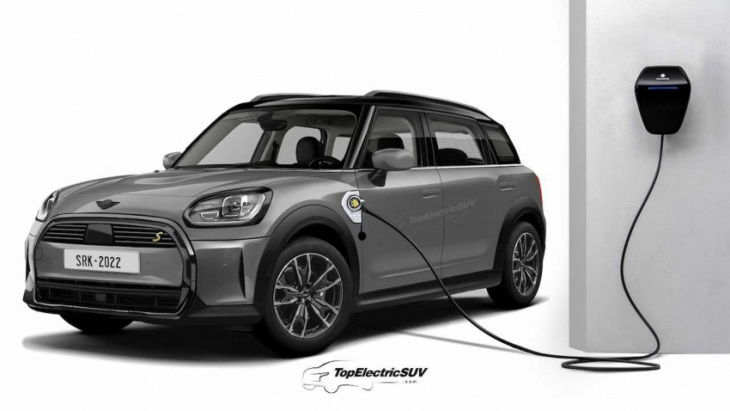 mini countryman ev accurately rendered ahead of 2023 release