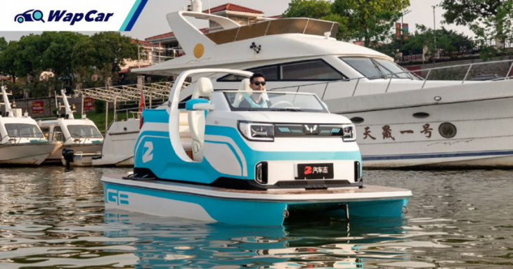 wuling mini ev-based speed boat? owners taking modification to a new level!