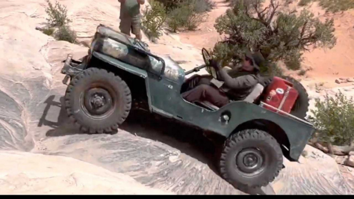 watch how old willys jeeps handle rock crawling at moab