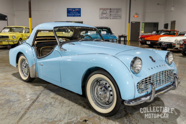 classic vehicle auctions offers two great triumphs