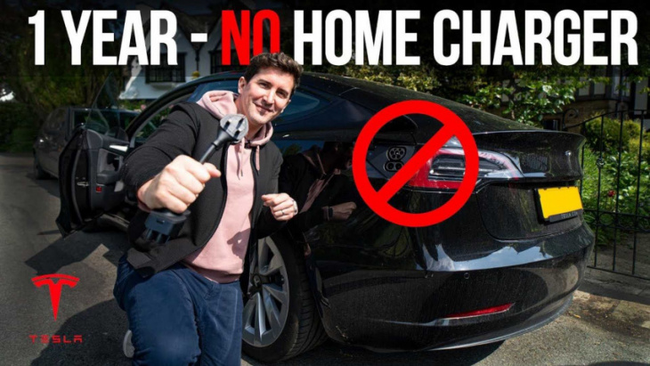 this owner ran a tesla model 3 for one year without a home charger