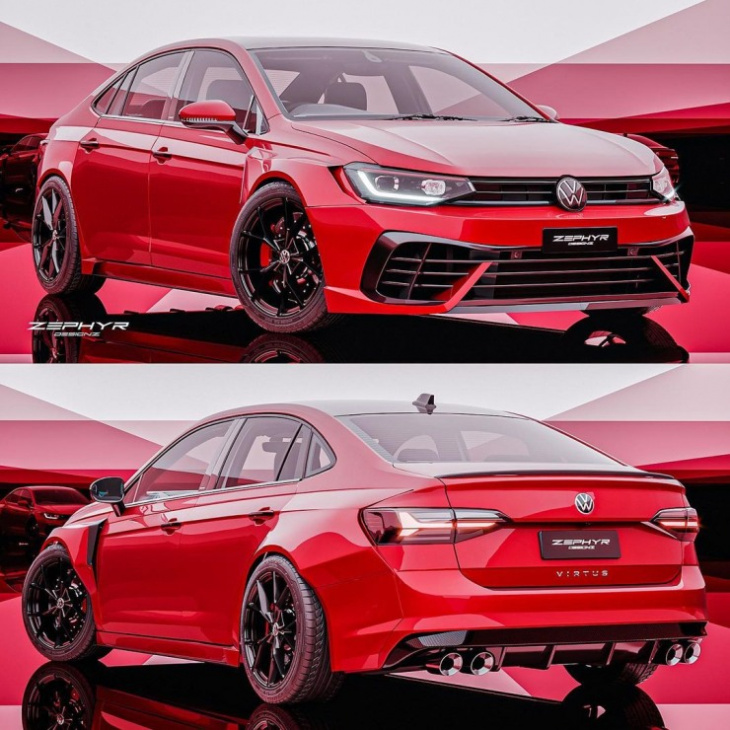volkswagen virtus with a wide-body kit: what it’ll look like