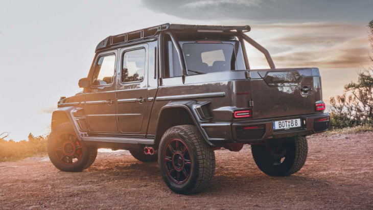 brabus unveils amg g63 pickup truck with nearly 900 horsepower