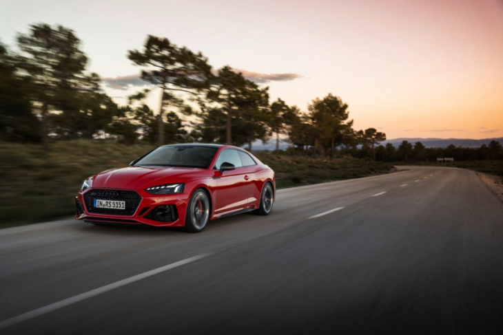 the 2023 audi rs5 competition plus gets manually adjustable coilovers