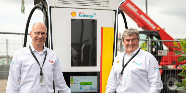 abb & shell build 360 kw charging network in germany