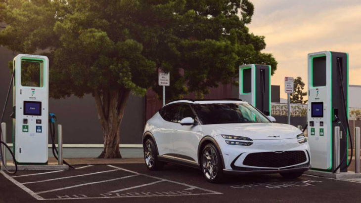 genesis gv60 to come with 3 years of free charging on the electrify america network