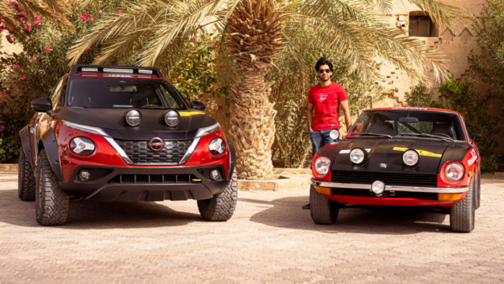 driving the nissan juke hybrid rally tribute in the desert