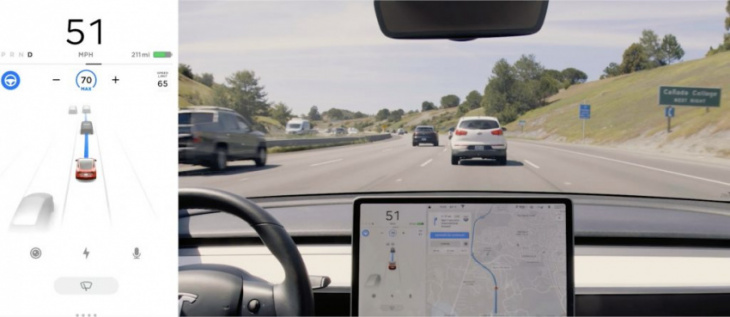 tesla vision’s maximum speed for autosteer raised to 85mph