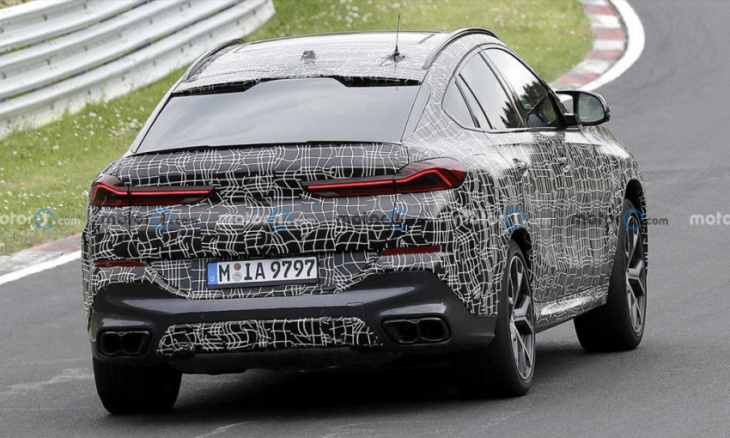 mid cycle bmw x6 spied rapidly lapping in the nürburgring
