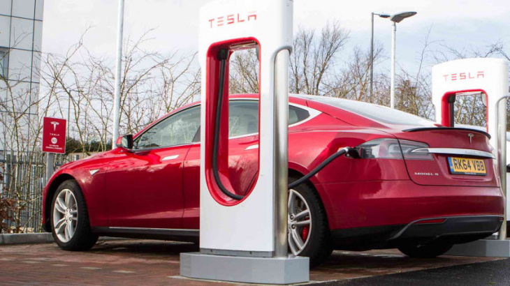 tesla supercharger network is now partially open to rival electric cars in the uk