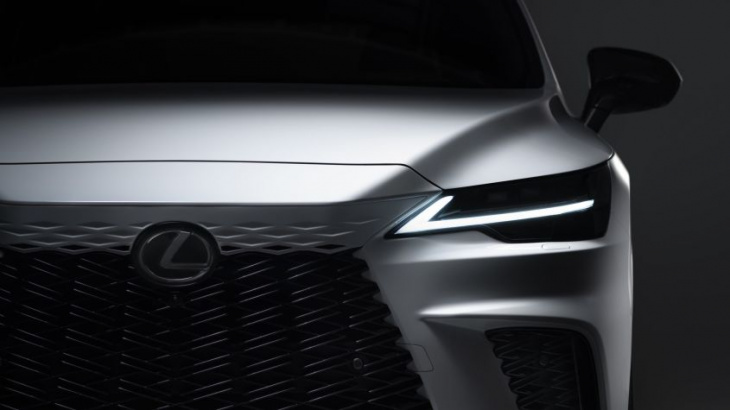 new 2022 lexus rx premium suv teased for the first time