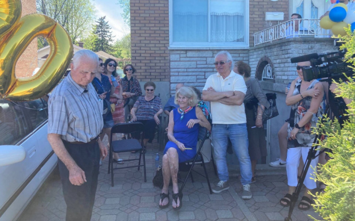 quebec family throws 1992 honda accord owner surprise party